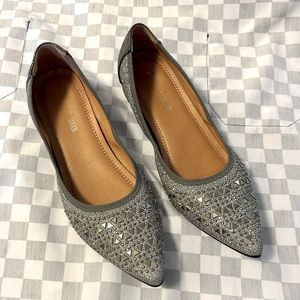 Silver/ grey glittery shoes size 9